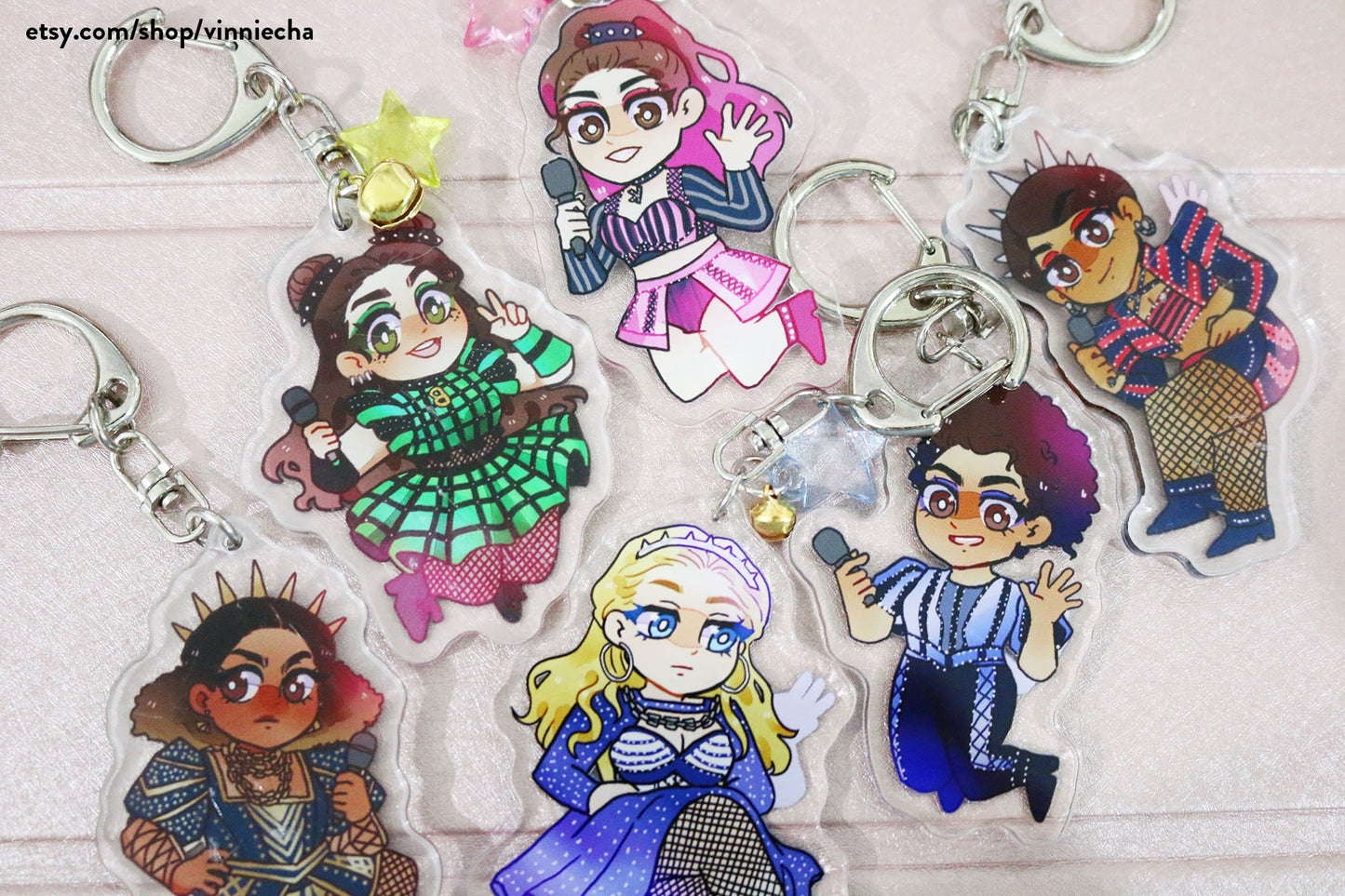 SIX the Musical Acrylic Charms