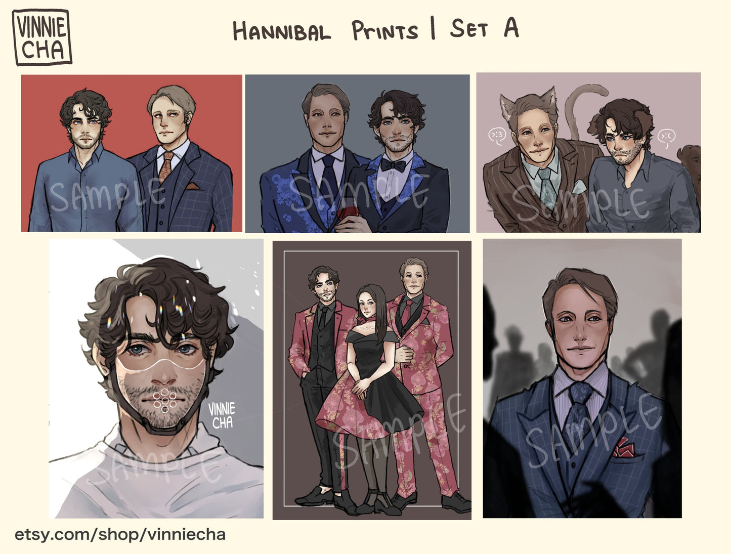 Hannibal Prints | A3 A4 A5 | Set A